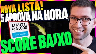 🎆 NOVO 5 Cartões que estão APROVANDO com muita facilidade SCORE BAIXO [upl. by Sky]