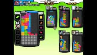 Tetris Battle 6P 居然在最後一秒ヽﾟдﾟ ノ [upl. by Nelra]