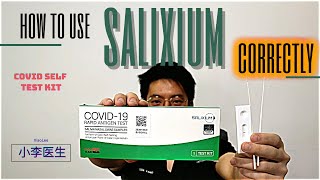 How to use Salixium Covid19 Self Test Kit CORRECTLY  如何正确使用Salixium Covid19 Self Test Kit [upl. by Peppard931]