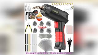 Upgraded 2 in 1 Plastic Welding Kit Hot Stapler Soldering Gun 64 Types Staples for Car Bumper Re [upl. by Patty730]