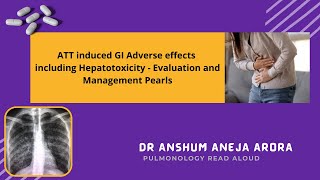 Anti  TB drugs side effects and Hepatotoxicity Management Pearls [upl. by Nonnek]