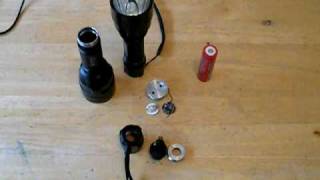 Ultrafire C8 taken apart in depth review [upl. by Hplodnar]