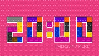 20 Minutes Colourful LEGO Inspired Countdown Timer [upl. by Akinas354]