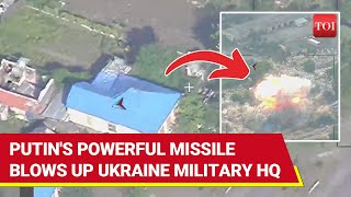 Boom Russian Iskander Missile Strike Decimates Ukrainian Military HQ In Donbass  Watch [upl. by Clary]