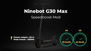 Ninebot G30 Max Speedboost with XiaoDash ITA [upl. by Epotimet106]