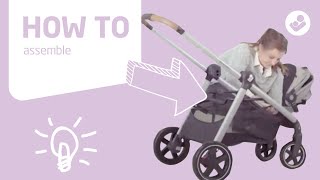 MaxiCosi  Zelia stroller  How to assemble [upl. by Nairim]