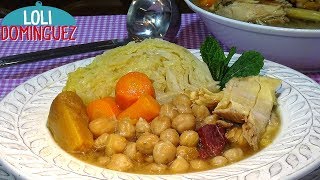 Cómo hacer Garbanzos con pollo y verduras Receta fácil y saludable Loli Domínguez [upl. by Plafker79]