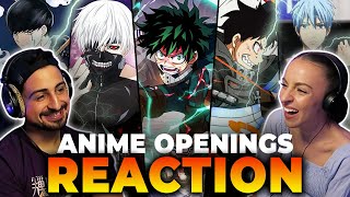 We reacted to 20 ANIME OPENINGS and ranked ALL OF THEM PART 2 [upl. by Wendell]