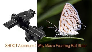 SHOOT Aluminum 4 Way Macro Focusing Rail Slider [upl. by Geanine]