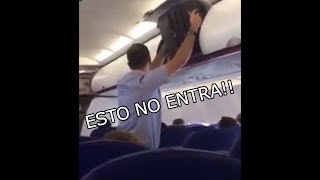 Como NO guardar el equipaje de mano en un avion [upl. by Joed]