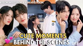 CUTE amp SWEET MOMENTS  LOVELY RUNNER BTS Byeon WooSeok amp Kim Hyeyoon pt2 [upl. by Lottie]