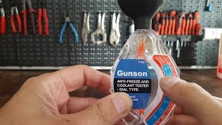 Testing Gunson´s Antifreeze and Coolant Tester [upl. by Procto930]