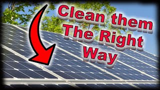 How to Clean Solar Panels THE RIGHT WAY [upl. by Meeka673]