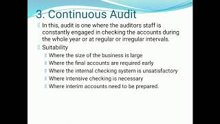 Types of Audit Part 2 CompletePartial and Continuous Audit [upl. by Crim]