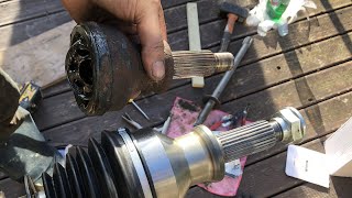 Land Rover Discovery 2 TD5 Front Constant Velocity CV Joint Removal and Replacement How To td5 [upl. by Tirzah894]