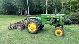 Plowing amp Discing with John Deere M [upl. by Eremahs298]