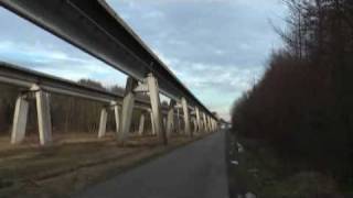 Maglev TR09 test rides on TVE in Germany 12Jan09 [upl. by Brandy214]