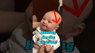 BABY HEARS for First Time 😭👍 deaf christian shorts [upl. by Enerual]