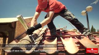 How to fit Clay roofing tiles using dry installation system  Tejas Borja [upl. by Farrar476]