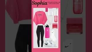 SophiaSofia 🩷❤️ preppy pink cute [upl. by Nereen455]