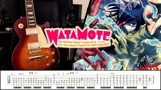 TABS Watamote OP【Watashi ga motenai no wa dou kangaetemo omaera ga warui 】Guitar Cover [upl. by Atteuqehs659]