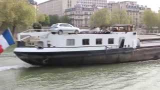 PARIS Péniche sur la Seine [upl. by Ahsinrad]