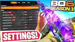 NEW BEST SETTINGS FOR BO6 After SEASON 1 UPDATE 🚨 Warzone  Black Ops 6 Controller Console PC [upl. by Luhar199]