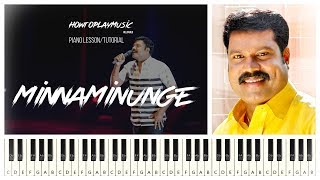 Minnaminunge Minnum Minunge Piano Tutorial Notes  Tribute To Manichettan  HowToPlayMusicReloaded [upl. by Laetitia725]