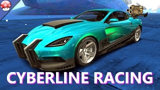 Cyberline Racing Gameplay  PC Walkthrough No Commentary Steam Indie Racing Game 2017 [upl. by Dode309]