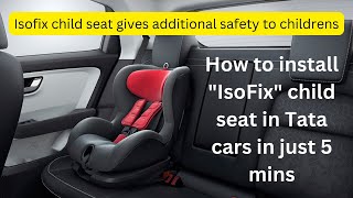 How to install isofix child seat in Tata cars  How to install isofix child seat in Tata Altroz 🚘 [upl. by Haskins355]