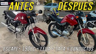 COMPRÉ UNA CG TITAN Y LA LLEVÉ A 190CC [upl. by Jessy]