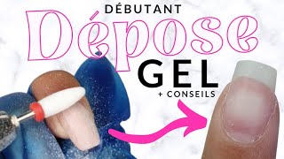 RETIRER facilement ses ONGLES EN GEL  conseils DÉBUTANT  à la maison [upl. by Ahsila]