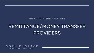 What is a RemitterMoney Transfer Provider [upl. by Narad]