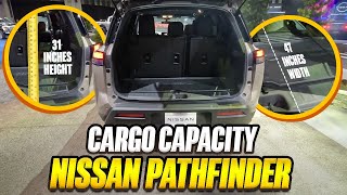 2023 Nissan Pathfinder  True Cargo Capacity Given In Inches [upl. by Aletse]