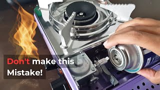 How to Actually use a Portable GAS Stove for Camping [upl. by Marguerie]