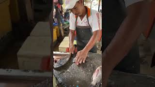 Batoh Fish Market seafood fishcuttingskill streetfood fishcutting cooking shorts [upl. by Anatak]