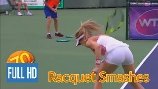 70 Racquet Racket Smashes In Under 4 Minutes  Tennis ATP WTA [upl. by Surazal]