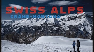 Swiss Alps ski  CransMontana ski resort [upl. by Sheeran]