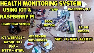 IoT Based Integrated Smart Health Care Monitoring System using Raspberry Pi 3 [upl. by Rasmussen926]