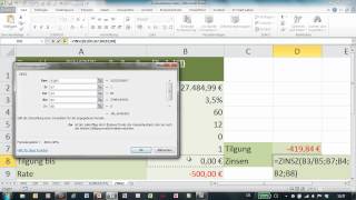 Excel  Funktion ZINSZ  Wert der Zinsen einer Rate ermitteln [upl. by Enwahs284]