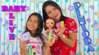 BABY ALIVE Pinta De VERDAD  Ana Nana Toys [upl. by Ondrej145]