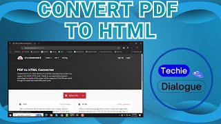 How to Convert PDF to HTML [upl. by Pooi]