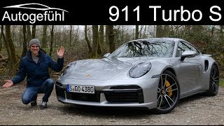 allnew Porsche 911 Turbo S FULL REVIEW 2021 2020 992 with Autobahn test  Autogefühl [upl. by Eidde]