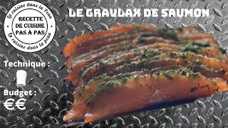 Le Gravlax de Saumon  une bonne alternative au saumon fumé [upl. by Erbe]