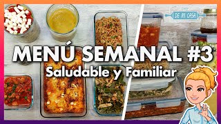 💚 Menú SEMANAL ECONÓMICO y SALUDABLE 3 🕒 Cocina en 2 Horas para Toda la Semana 😋 Meal Prep [upl. by Kathie]