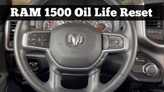 How To Reset The Oil Life 2019  2022 Ram 1500 To 100  Clear Oil Change Due Service Light [upl. by Idalla563]