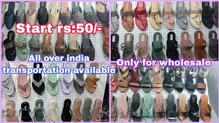 Kurla chappal wholesale market Mumbai Shahid footwear takkar papa wholesale chappal market [upl. by Kuhlman]