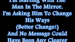 Michael Jackson  Man In The Mirror Lyrics [upl. by Mead396]