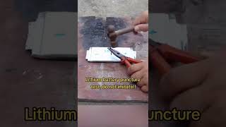 Phase one nail penetration test  Battery Breakdown  Electrical Safety First [upl. by Nagirrek37]