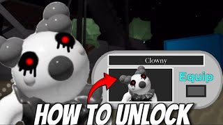 HOW TO UNLOCK THE NEW CLOWNYEXE SKIN Roblox Piggy [upl. by Jillana935]